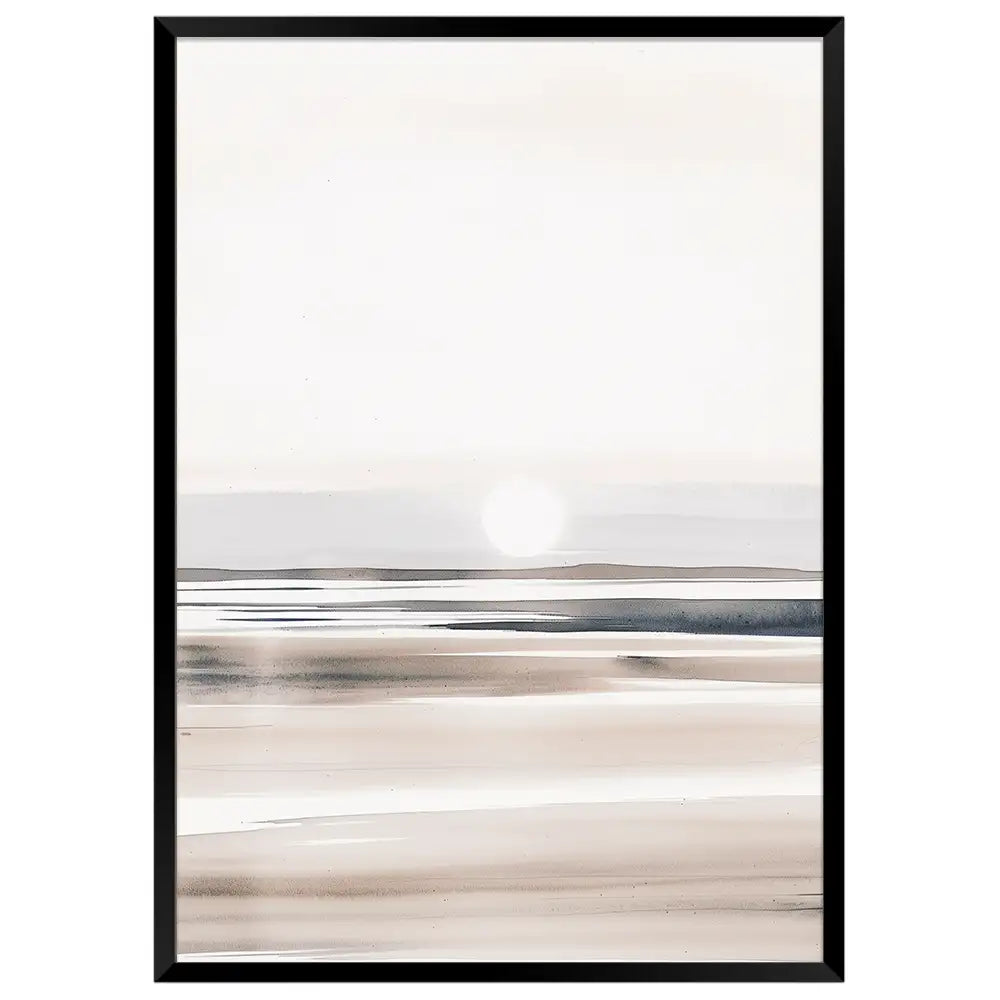 Cuadro minimalista con paisaje difuso | Horizonte de calma