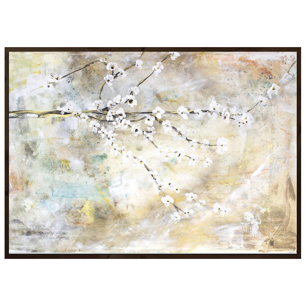 Cuadro de flores para dormitorio abstracto elegante