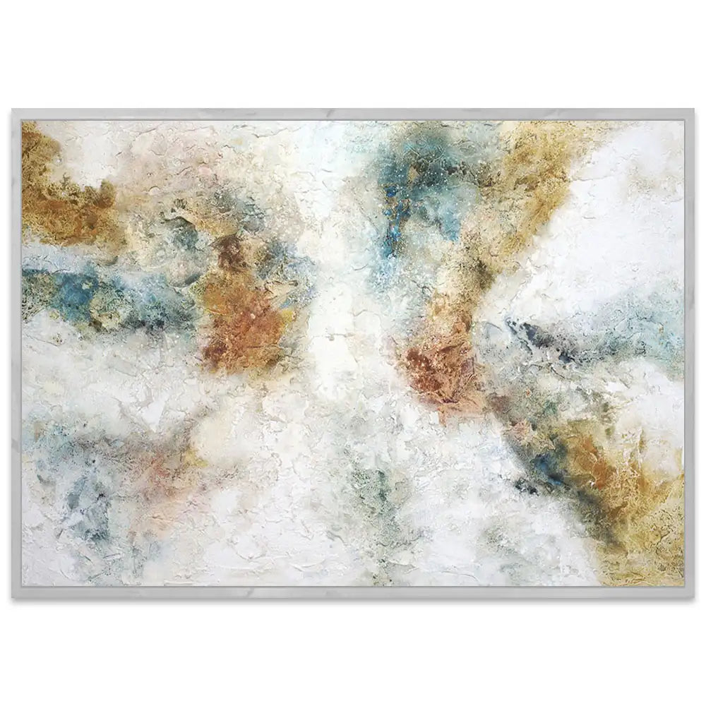 Cuadro pintados con acrilico abstracto con textura mineral