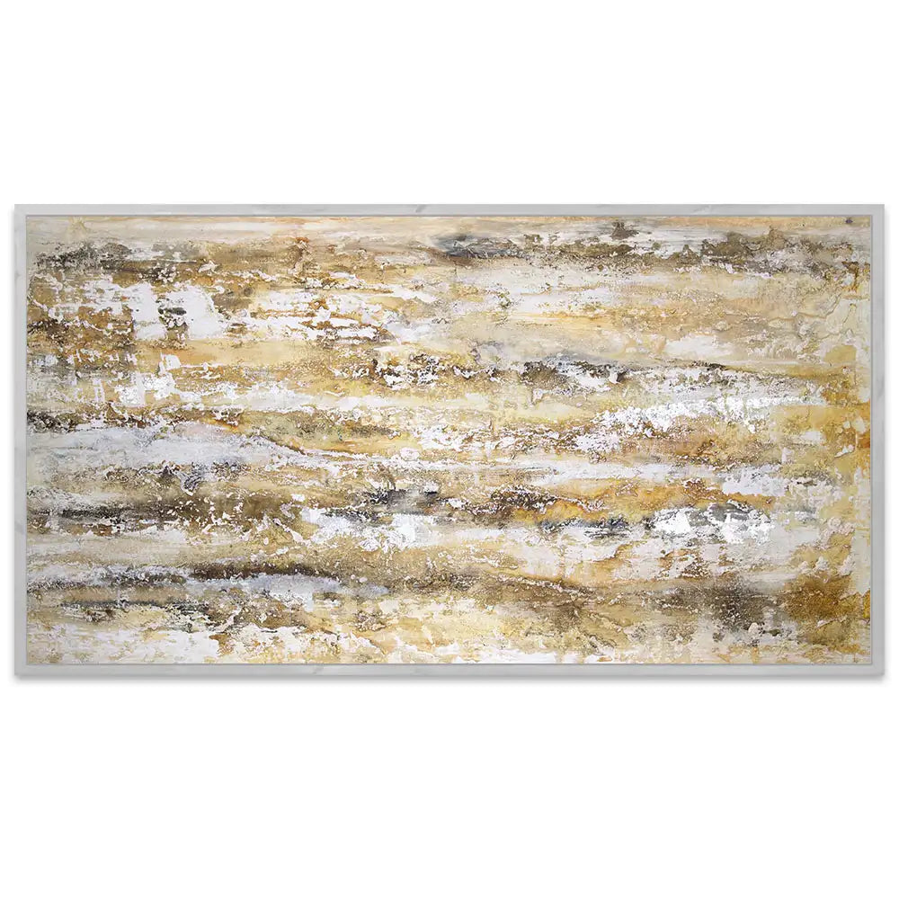 Cuadro abstracto moderno pintado a mano en acrílico
