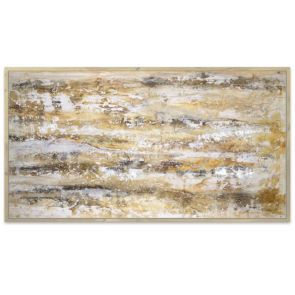 Cuadro abstracto moderno pintado a mano en acrílico