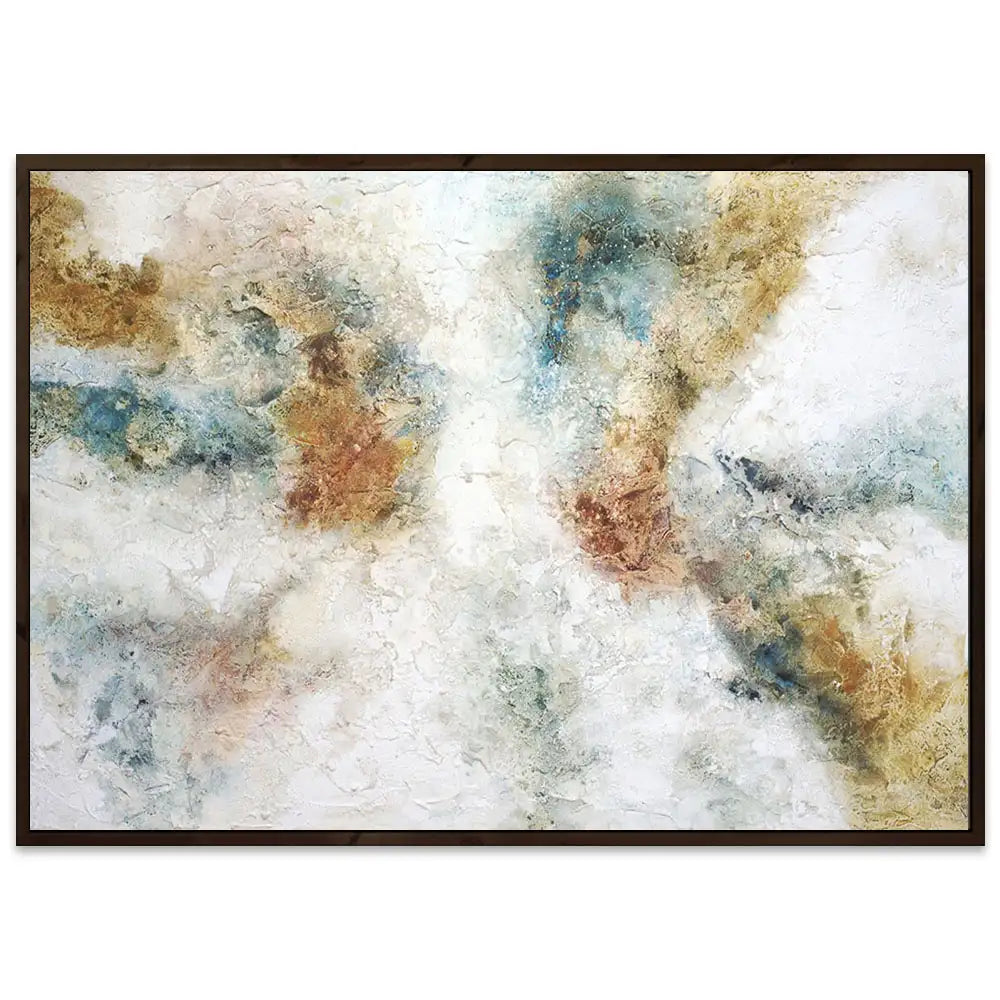 Cuadro pintados con acrilico abstracto con textura mineral