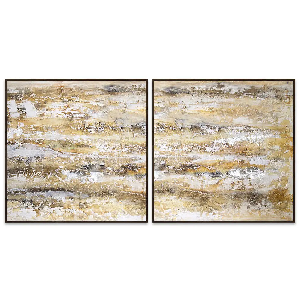 Cuadro abstracto moderno pintado a mano en acrílico