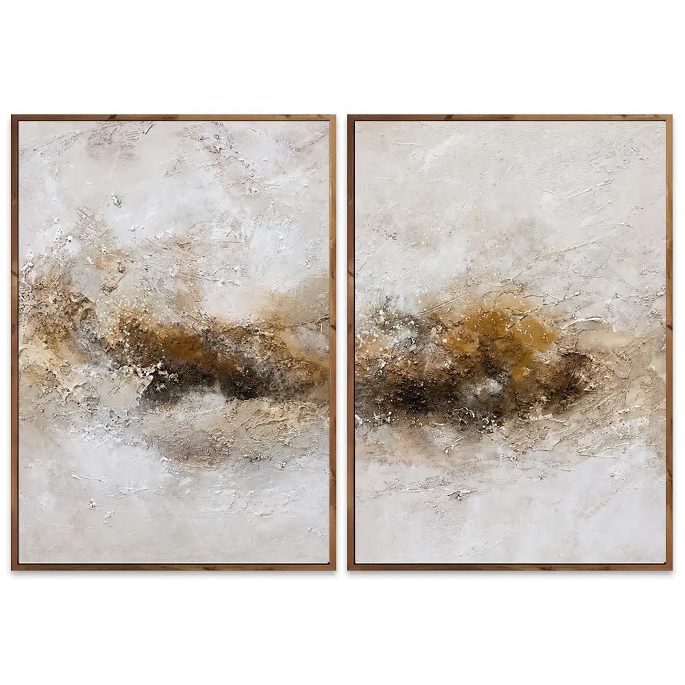 Cuadro abstracto elegante pintado a mano
