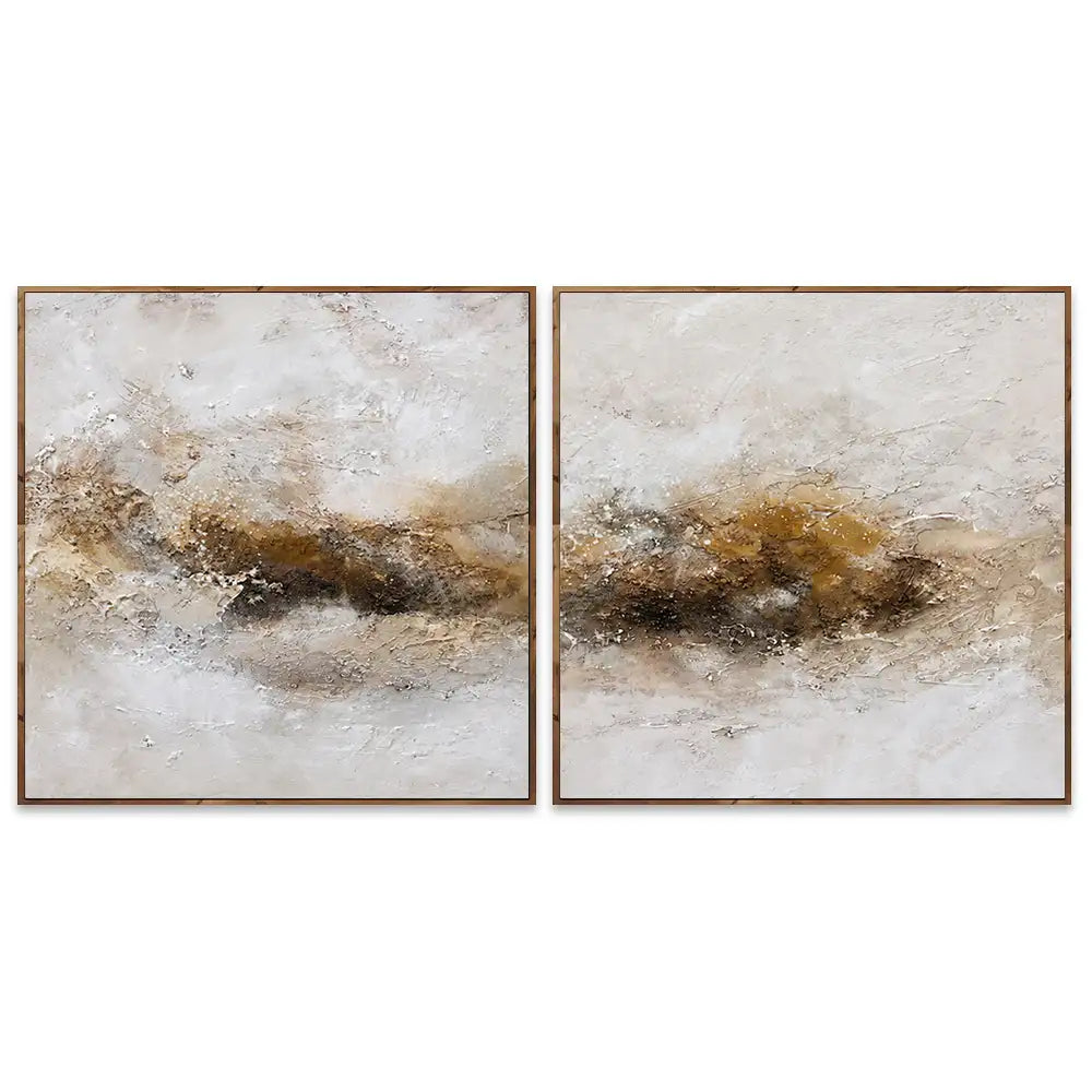 Cuadro abstracto elegante pintado a mano