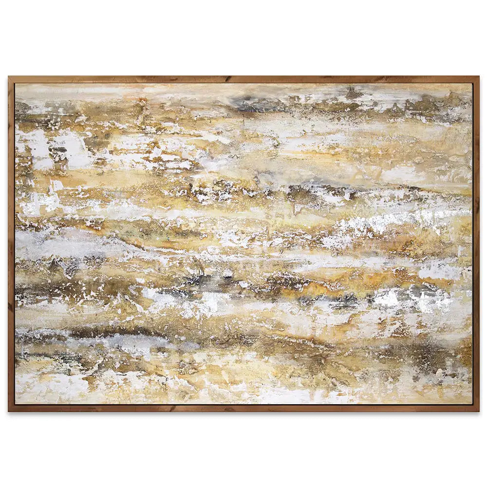 Cuadro abstracto moderno pintado a mano en acrílico