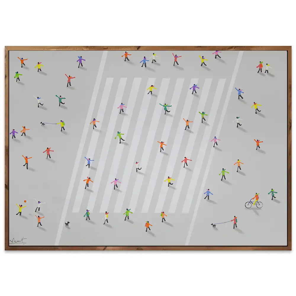 Cuadro persona en movimiento | Pintura abstracta y moderna