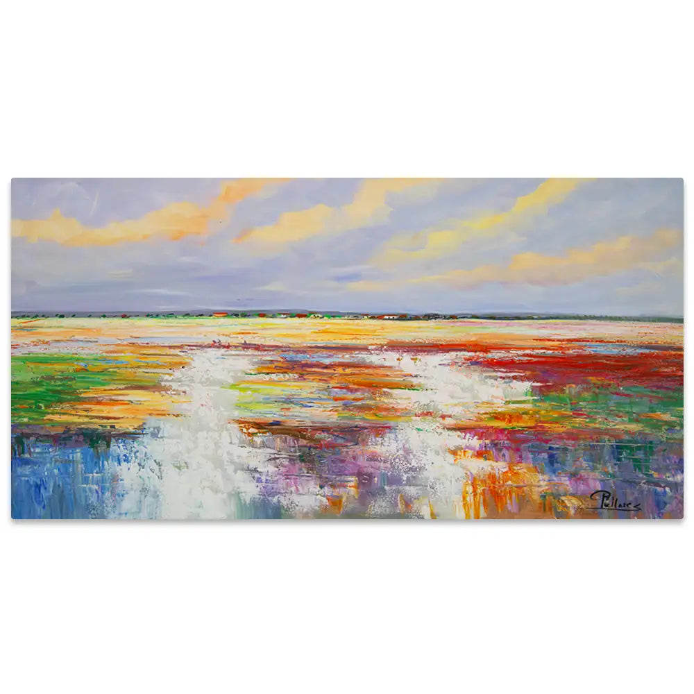 Lienzos pintados que irradian energía natural