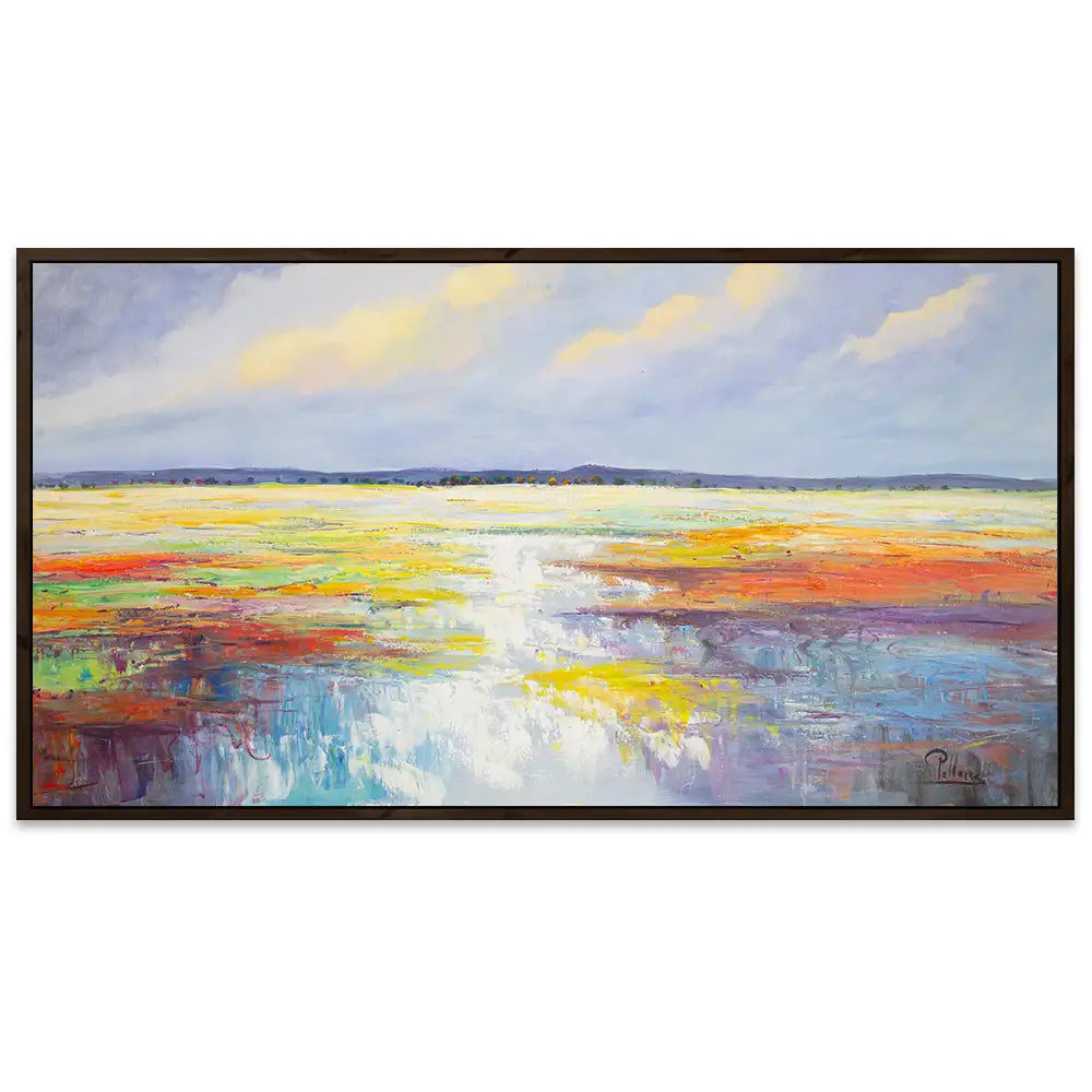 Cuadros originales | Paisaje colorido pintado a mano