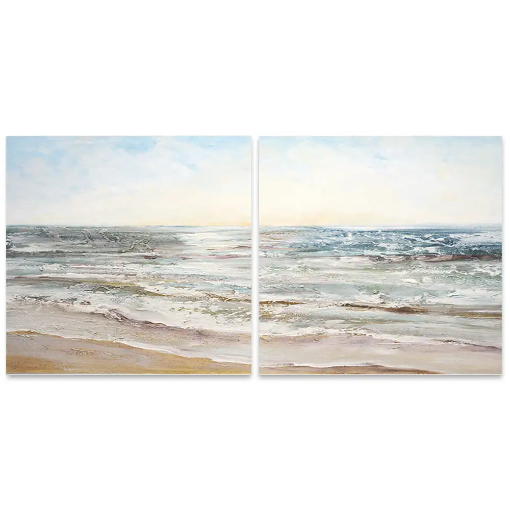 Cuadros de playas con relieve que cambia con la Luz