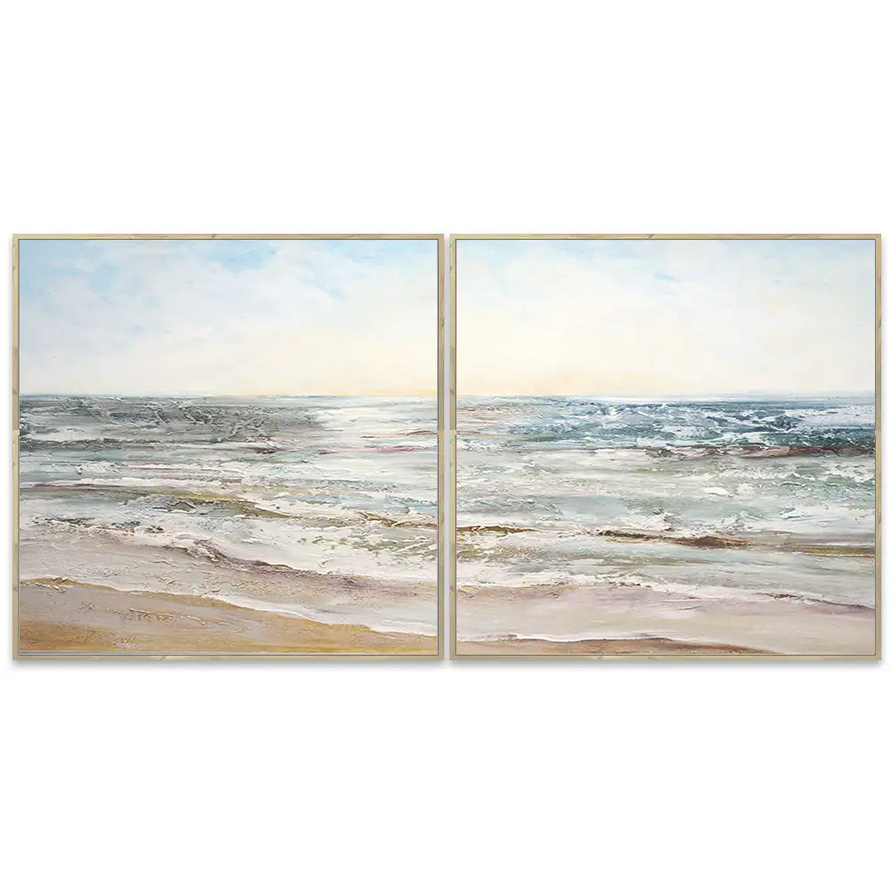 Cuadros de playas con relieve que cambia con la Luz
