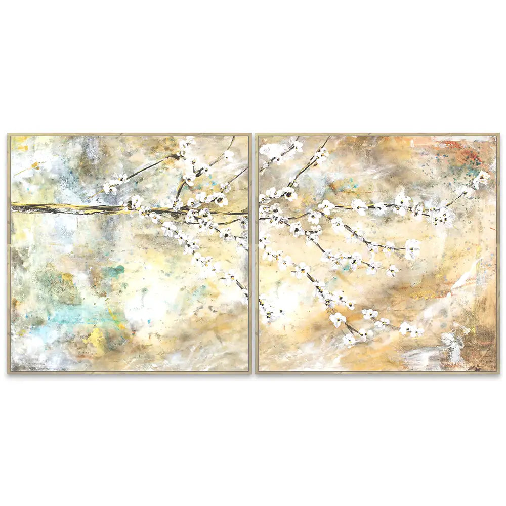 Cuadro de flores para dormitorio abstracto elegante