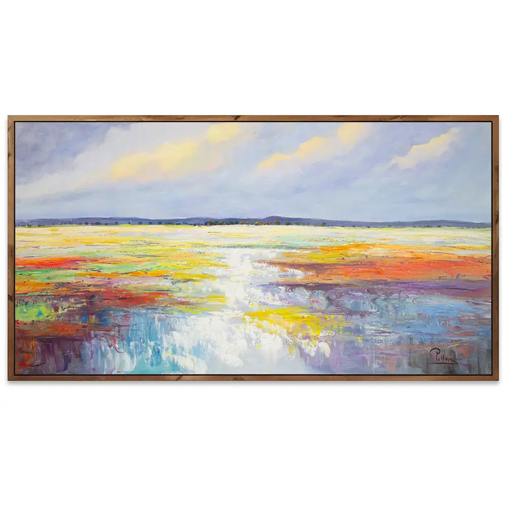 Cuadros originales | Paisaje colorido pintado a mano
