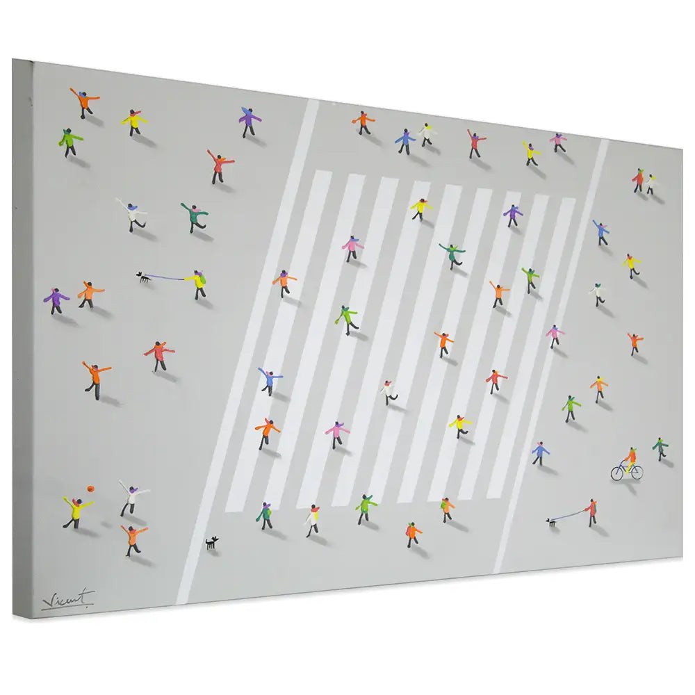 Cuadro persona en movimiento | Pintura abstracta y moderna