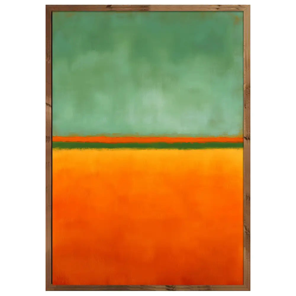 Cuadros para decorar paredes | Naranja y verde