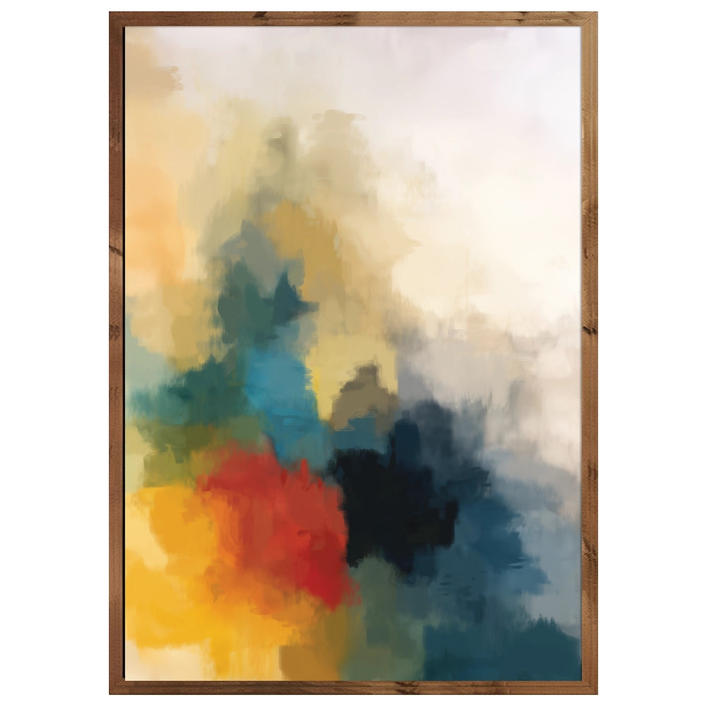 Cuadro abstracto con colores vibrantes | Energía visual moderna