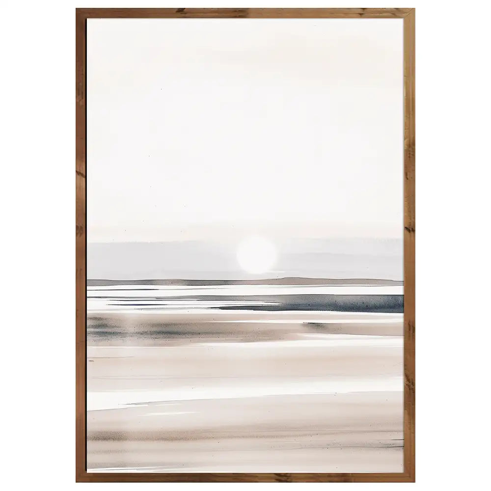 Cuadro minimalista con paisaje difuso | Horizonte de calma