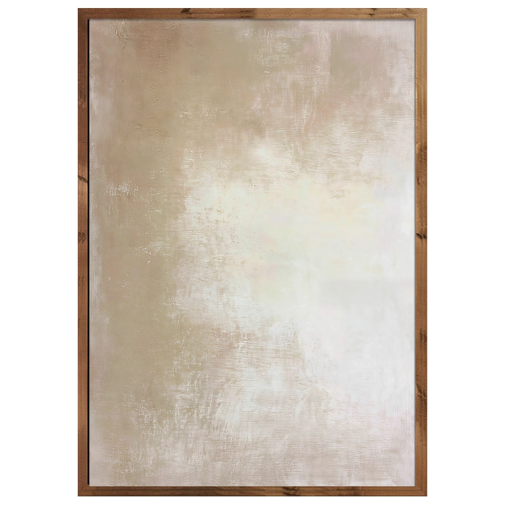 Cuadro abstracto en tonos neutros | Textura suave y elegante