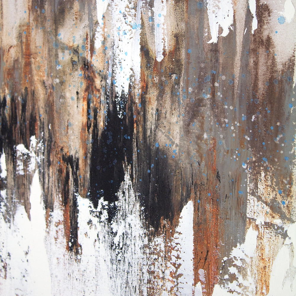 Cuadro moderno abstracto en formato díptico vertical