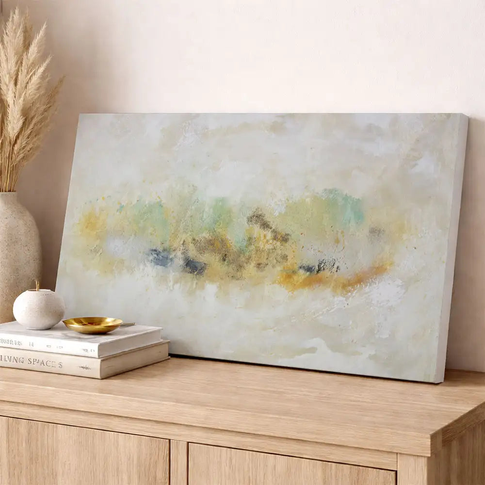 Base clara con ocres y verde suave (sin marco)