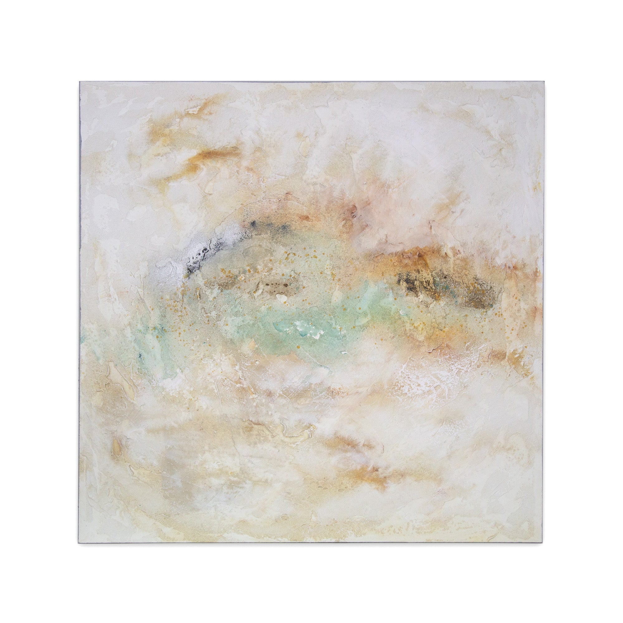 Cuadros acrílicos originales en tonos neutros y texturas suaves