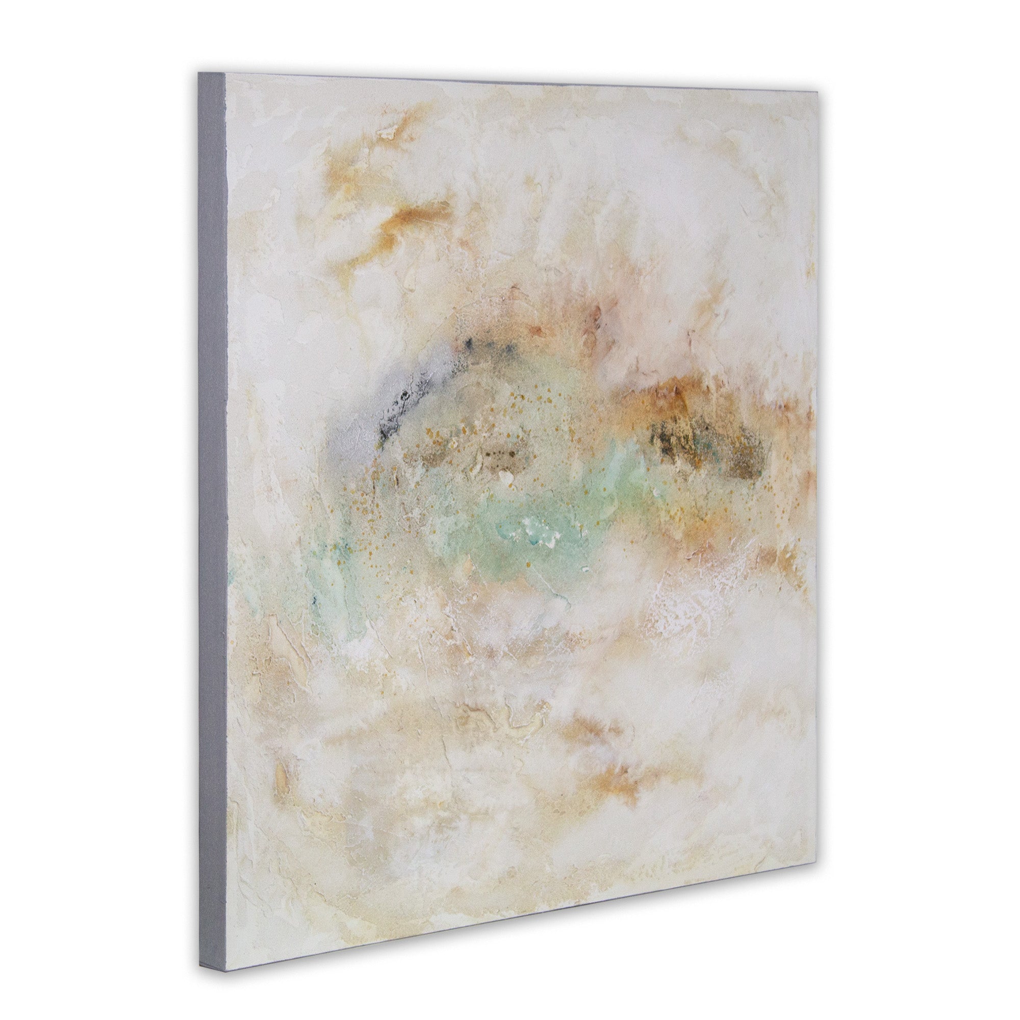 Cuadros acrílicos originales en tonos neutros y texturas suaves