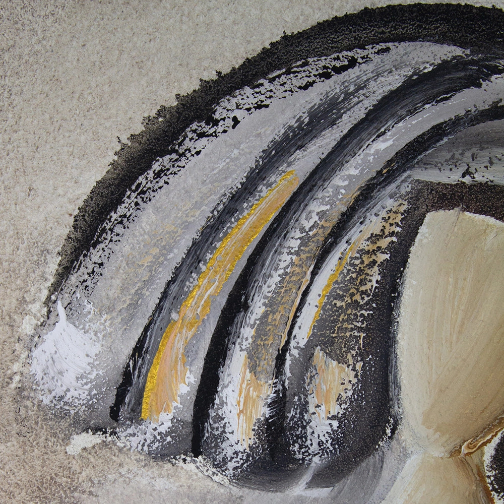 Cuadro de las meninas en tonos neutros y bronce