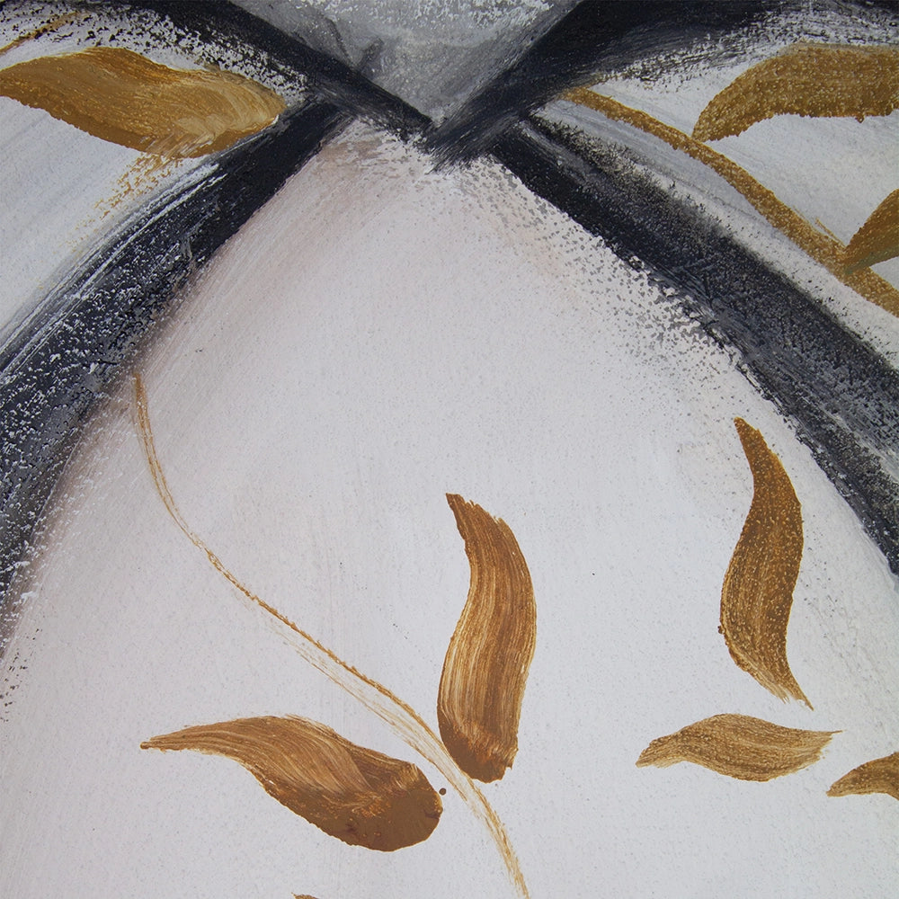 Cuadro de las meninas en tonos neutros y bronce