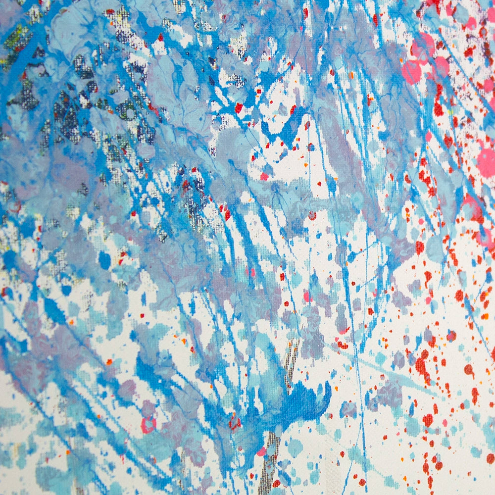 Cuadros con mucho color de bosque abstracto moderno