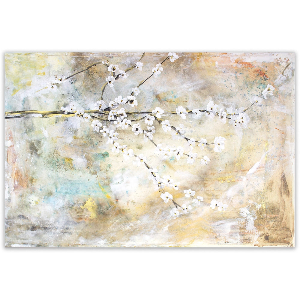 Cuadro de flores para dormitorio abstracto elegante