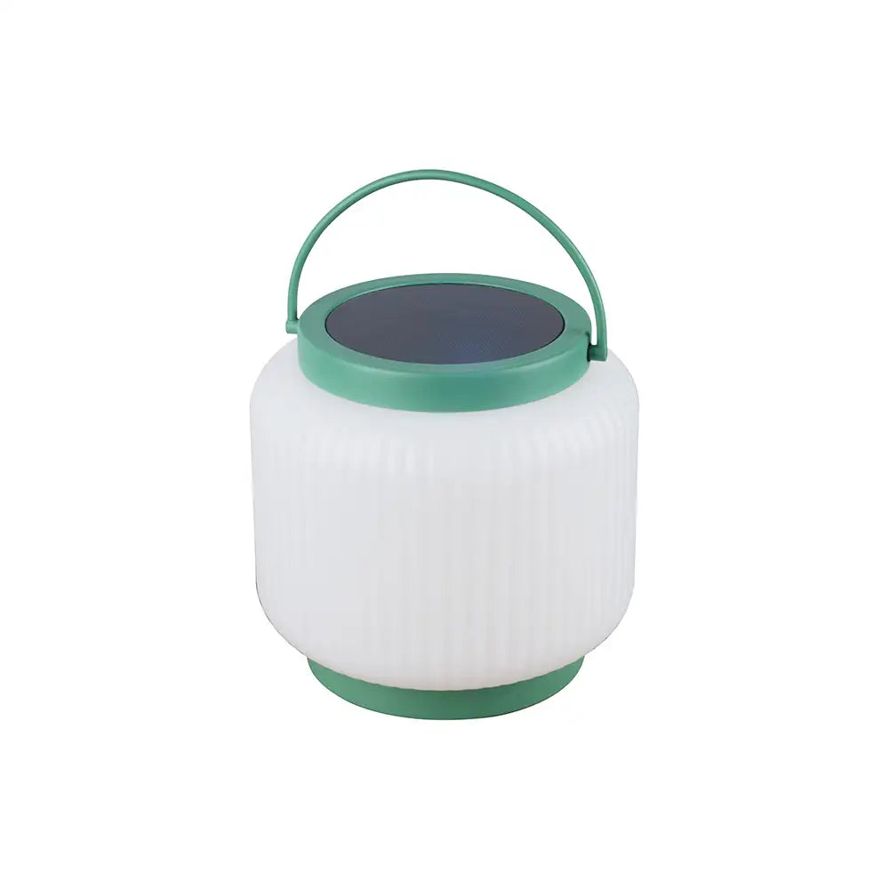 Lámpara de mesa exterior verde | Recargable con luz solar