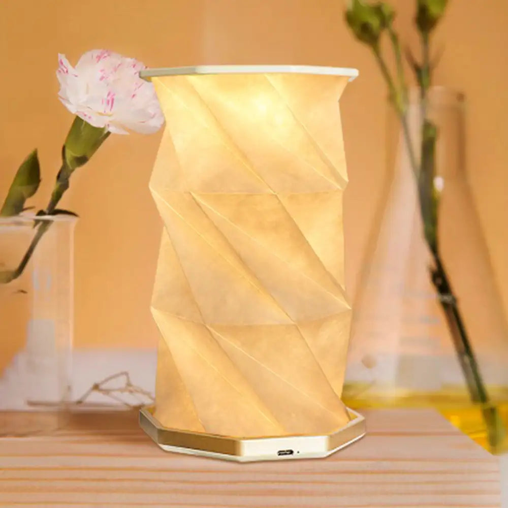 Lámpara de sobremesa LED blanca | Portátil y giratoria