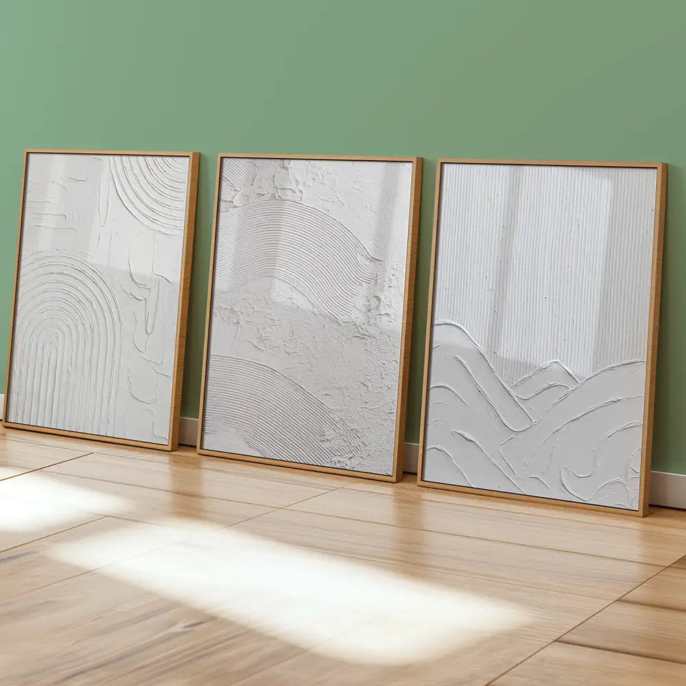 Cuadro en relieve con marco de madera