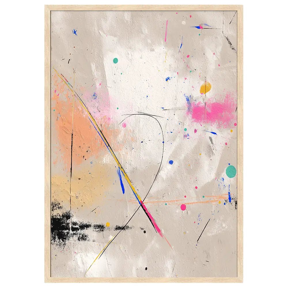 Cuadro abstracto con explosión de color | Estallido creativo - DekoArte