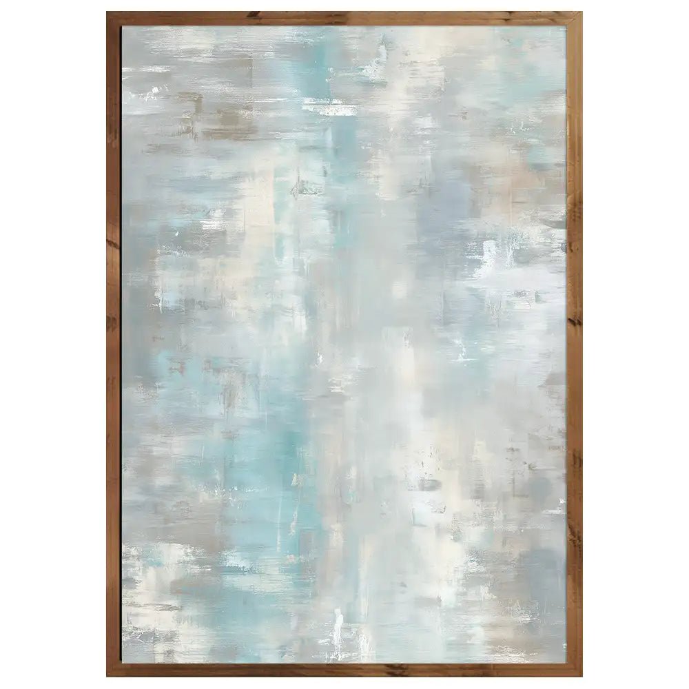 Cuadro abstracto en tonos suaves | Brisa visual y equilibrio - DekoArte