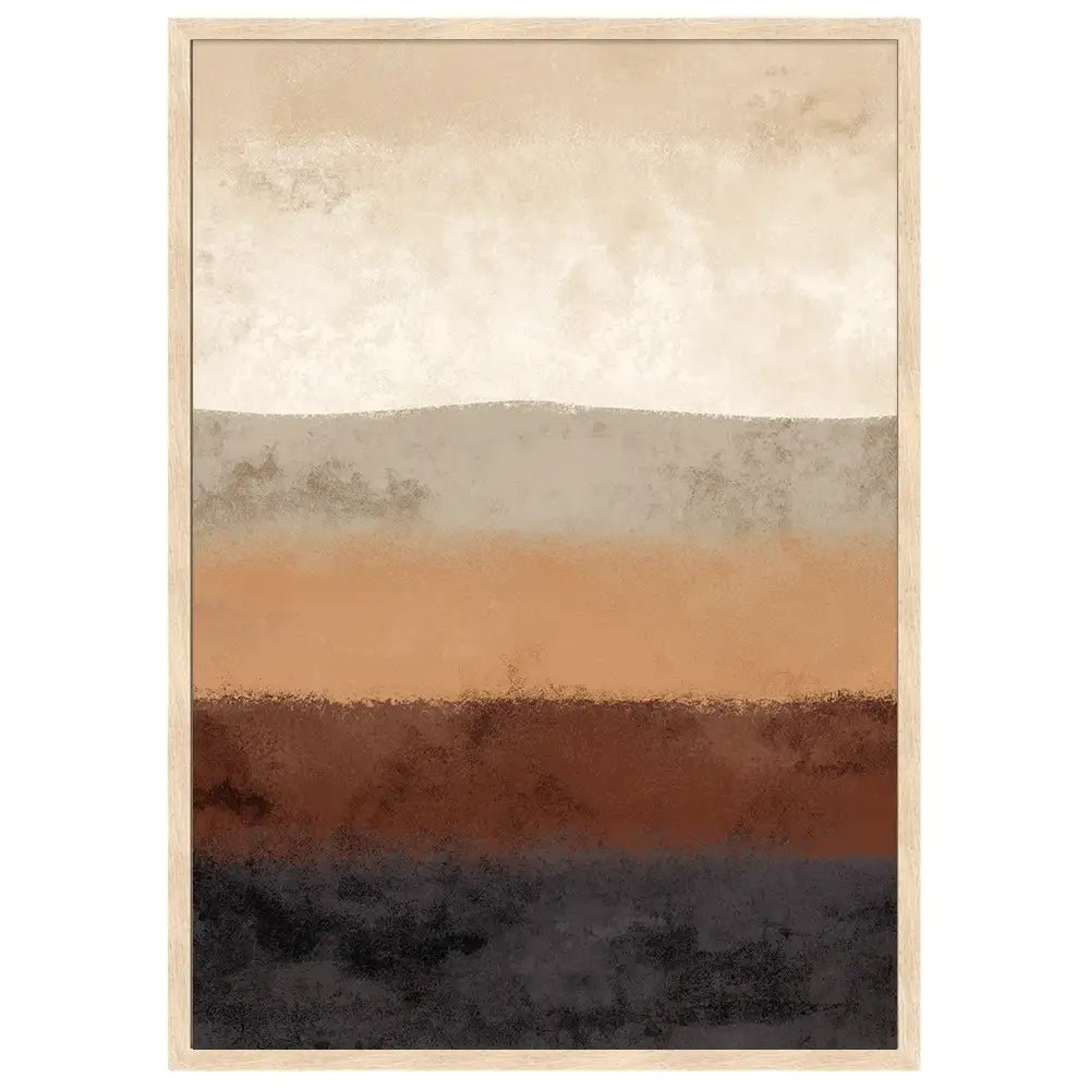 Cuadro abstracto en tonos tierra | Textura y calma natural - DekoArte