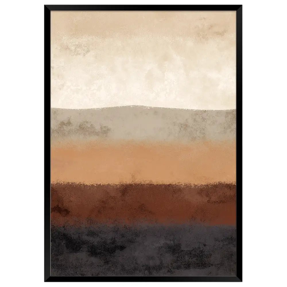 Cuadro abstracto en tonos tierra | Textura y calma natural - DekoArte