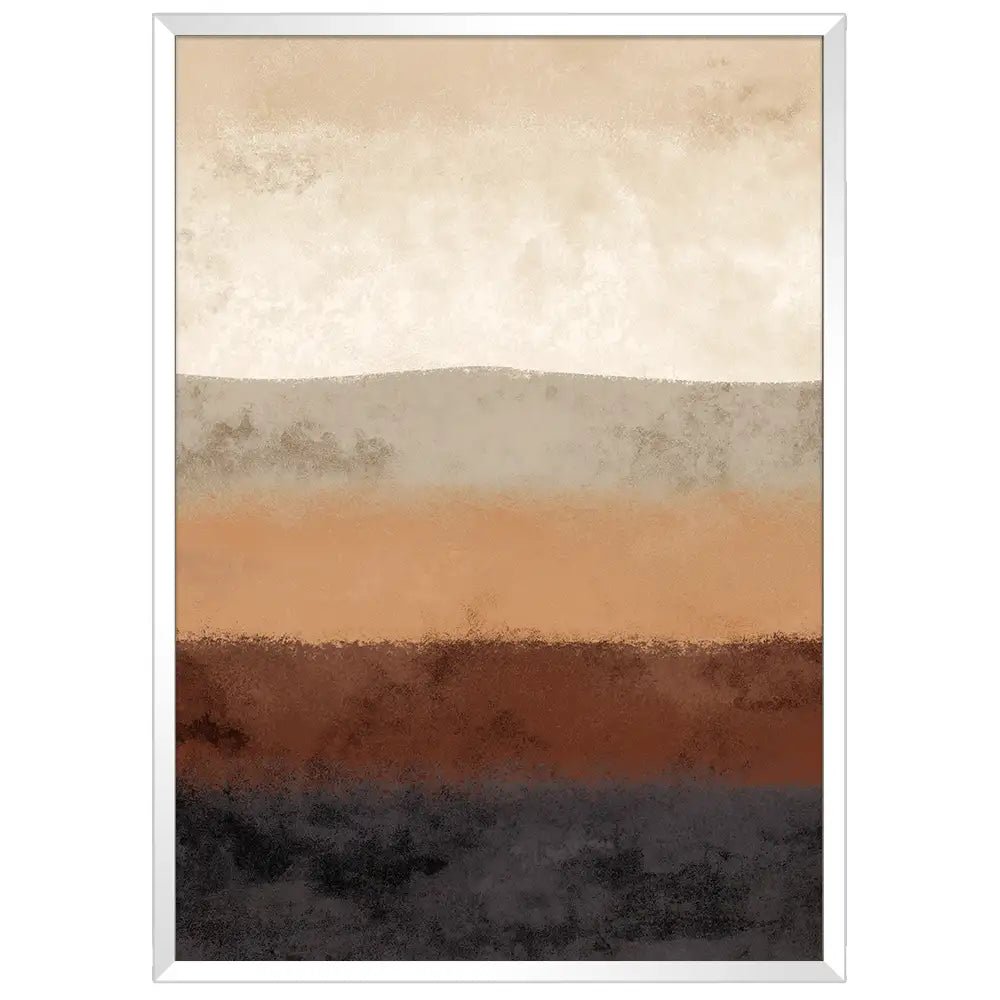 Cuadro abstracto en tonos tierra | Textura y calma natural - DekoArte