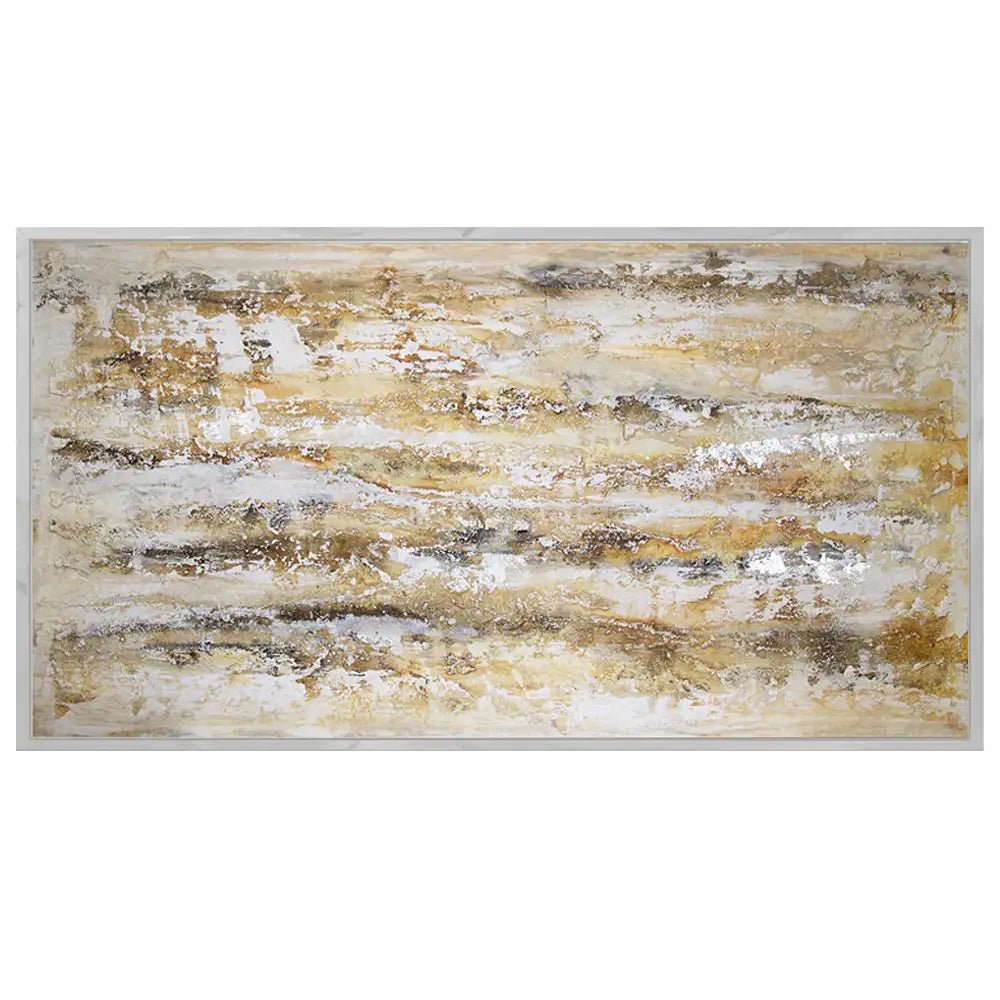 Cuadro abstracto moderno pintado a mano en acrílico - DekoArte