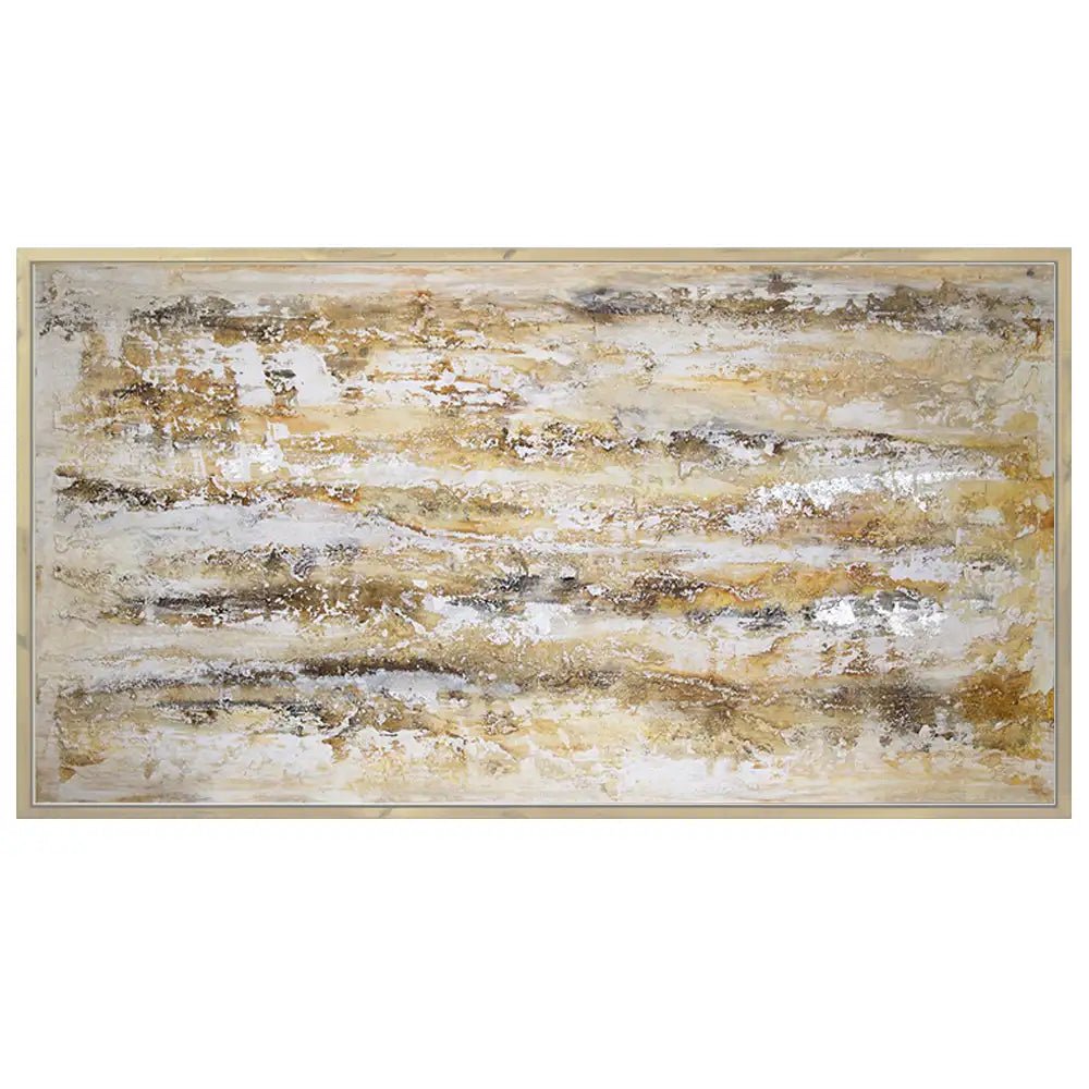 Cuadro abstracto moderno pintado a mano en acrílico - DekoArte