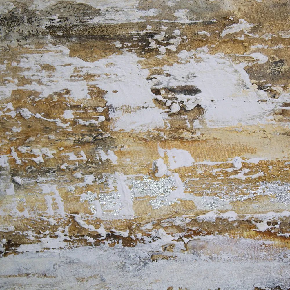 Cuadro abstracto moderno pintado a mano en acrílico - DekoArte