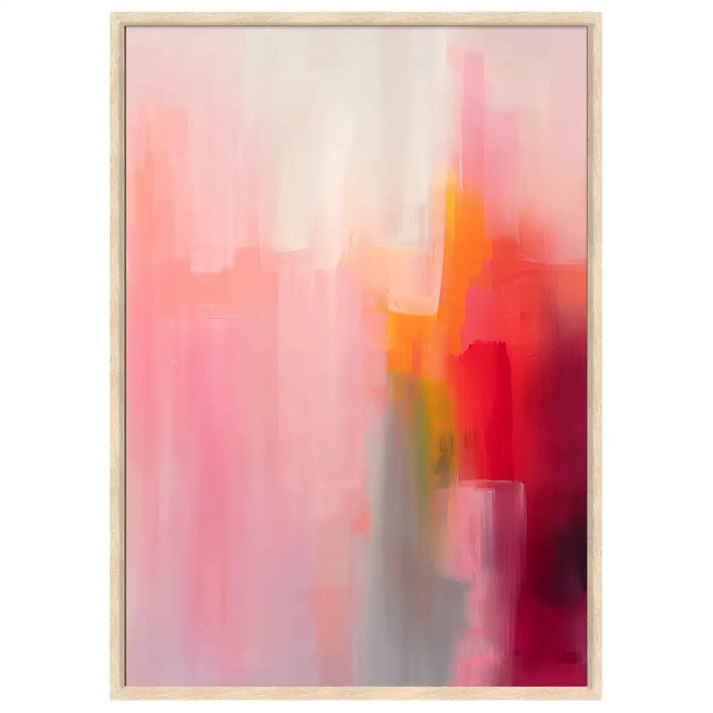 Cuadro abstracto vibrante con pinceladas expresivas - DekoArte