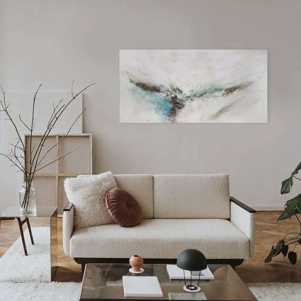 Cuadro acrílico original pintado a mano con textura natural - DekoArte