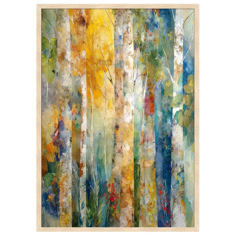 Cuadro alargado vertical | Inspiración con Abedules - DekoArte