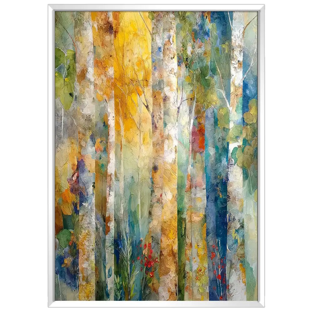 Cuadro alargado vertical | Inspiración con Abedules - DekoArte