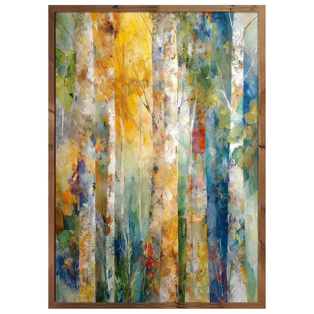 Cuadro alargado vertical | Inspiración con Abedules - DekoArte