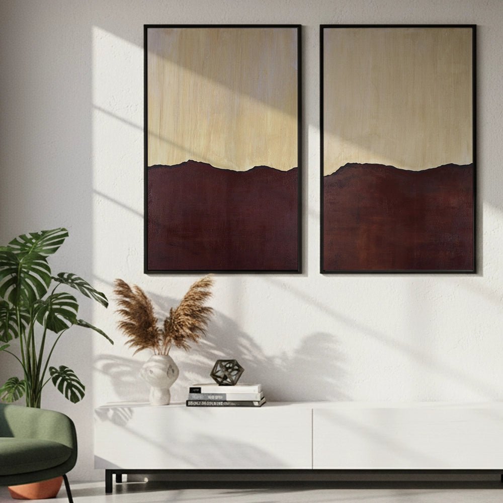 Cuadro con Colores Cálidos | Pintado a mano - DekoArte