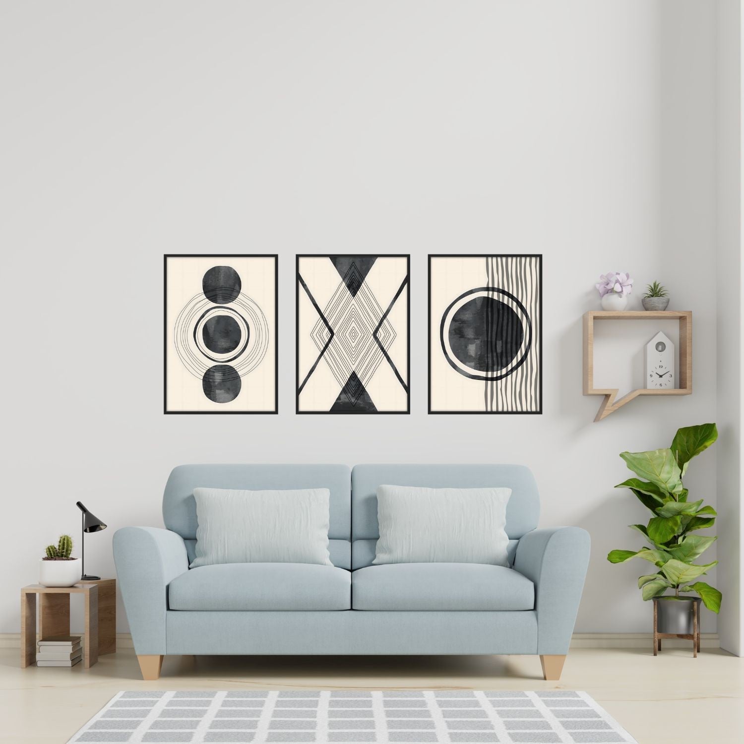 Cuadro con marco negro - DekoArte