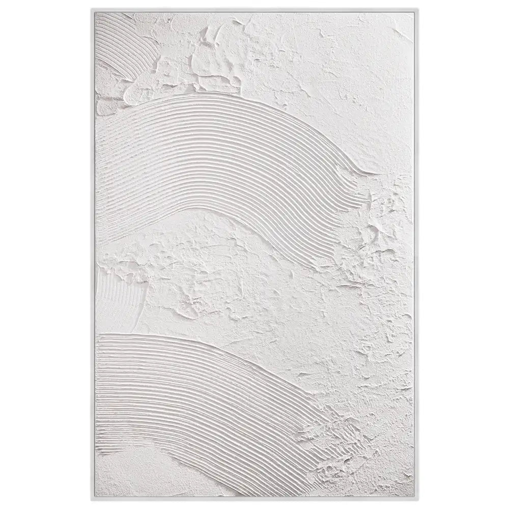 Cuadro con texturas y relieves ondulados en escayola - DekoArte