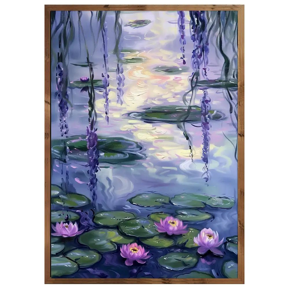 Cuadro decorativo con lirios inspirado en cuadros famosos - DekoArte